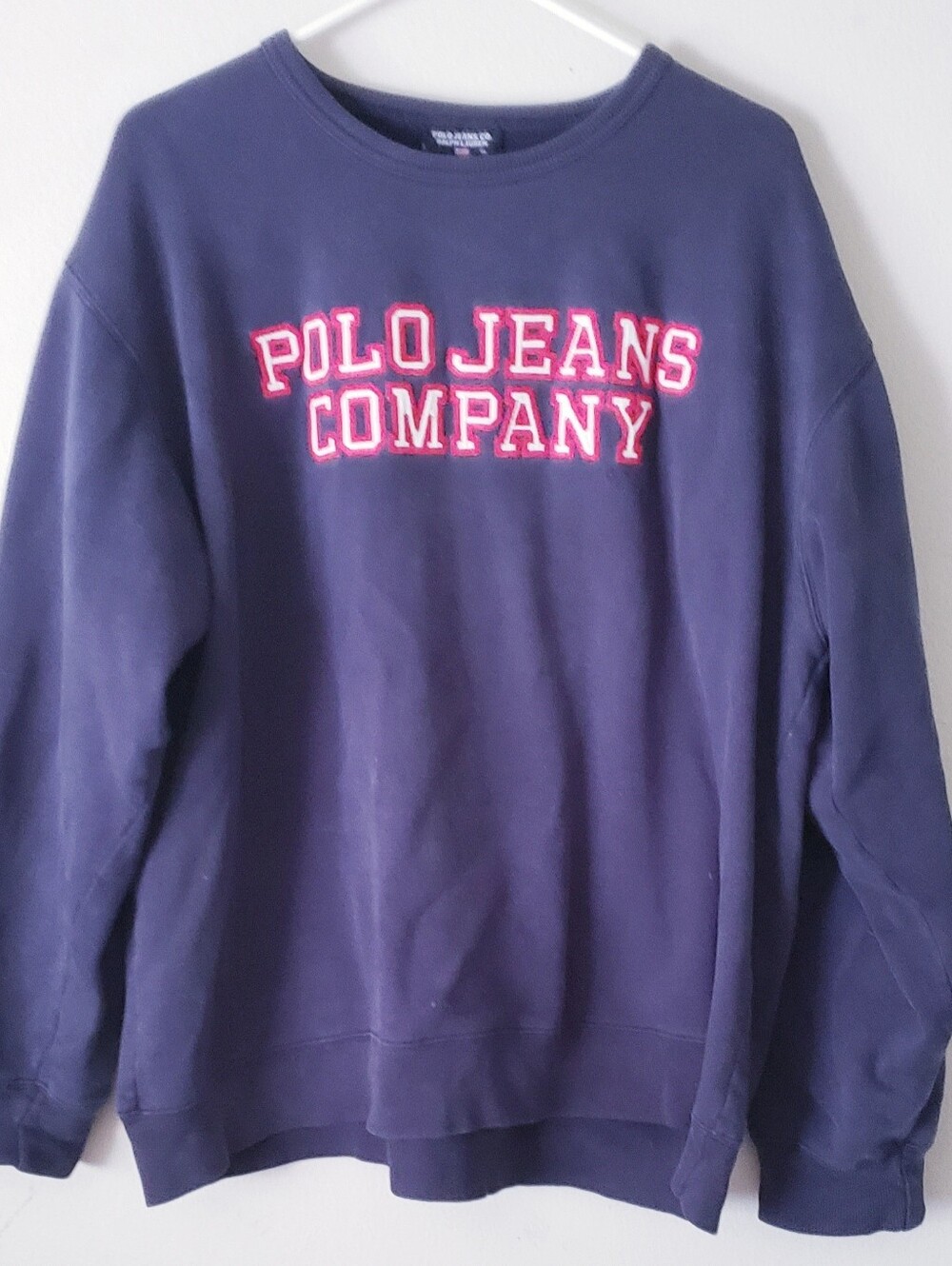 Polo Jeans Company Navy Crewneck Sweatshirt with Logo